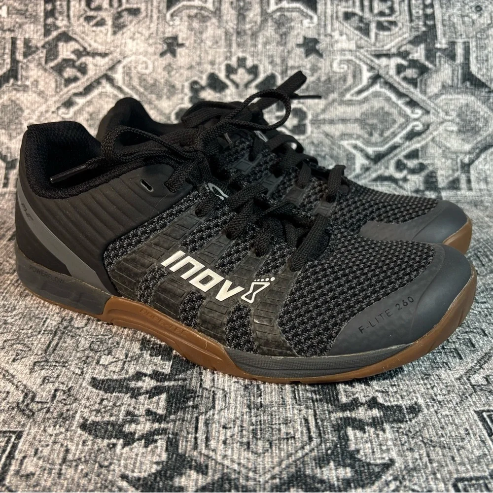 Inov-8 F-Lite 260 Knit Black Weightlifting Shoes Women’s Size 7 / Men’s‎ 5.5